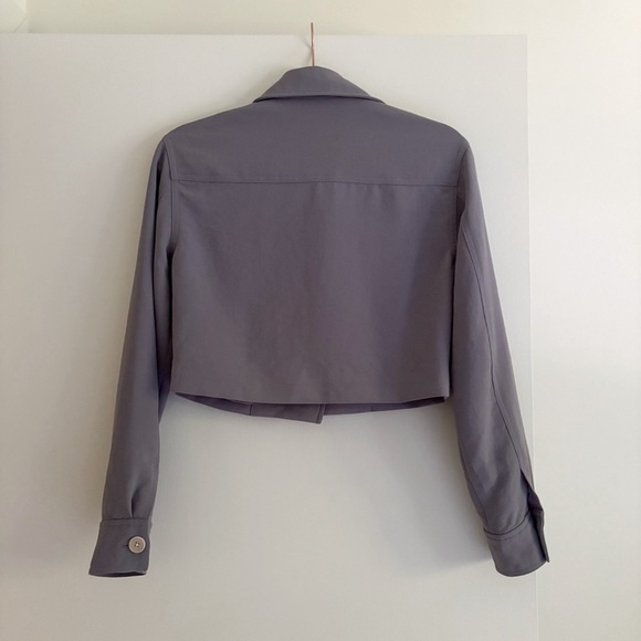 Wilfred Little Cropped Jacket Crepette Blue Size XXS - Picture 8 of 8